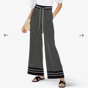 Ted Baker Bondie Wide Leg Daisy Pattern Pants Size 1